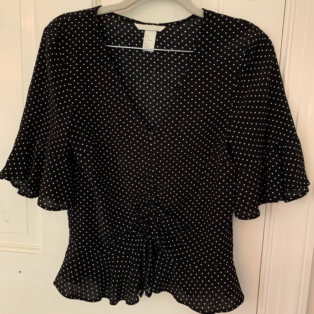 Polka dot blouse h&m